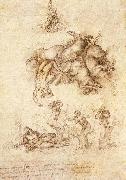 Michelangelo Buonarroti The Fall of Phaeton oil on canvas